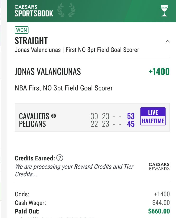 Hall of Fame betting receipt