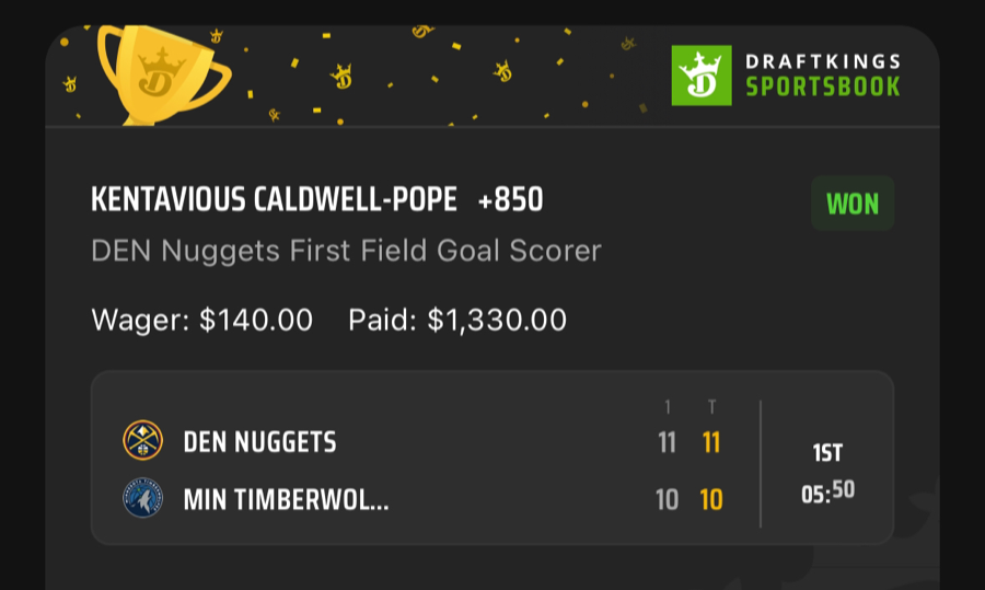 Hall of Fame betting receipt