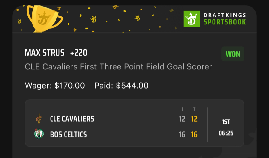 Hall of Fame betting receipt