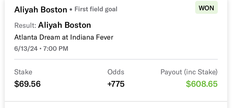 Hall of Fame betting receipt