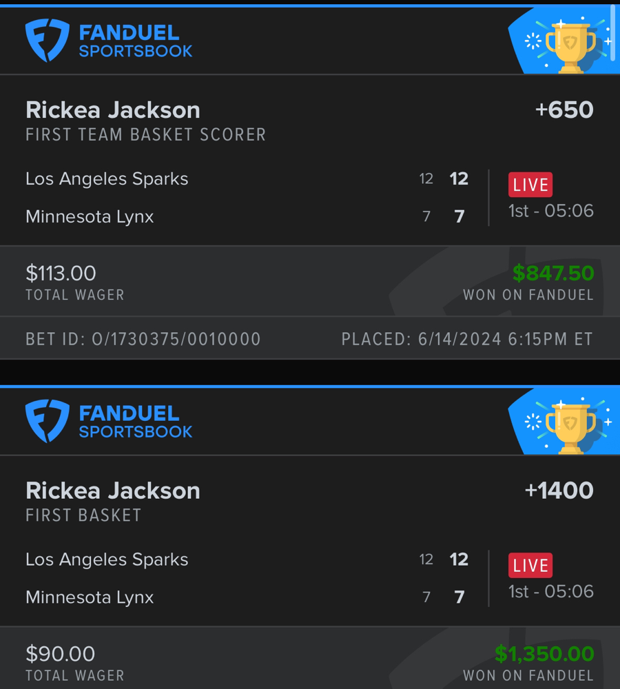 Hall of Fame betting receipt