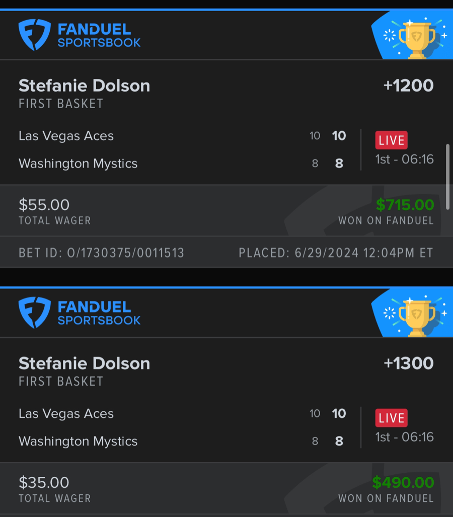 Hall of Fame betting receipt