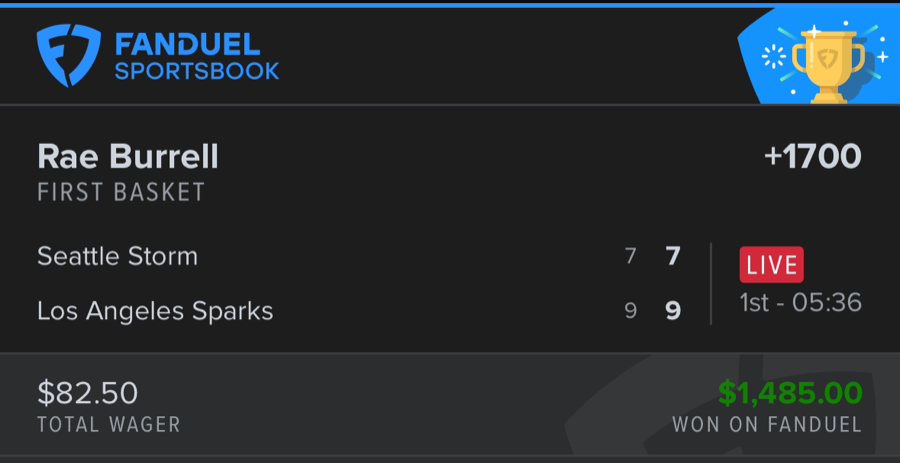 Hall of Fame betting receipt