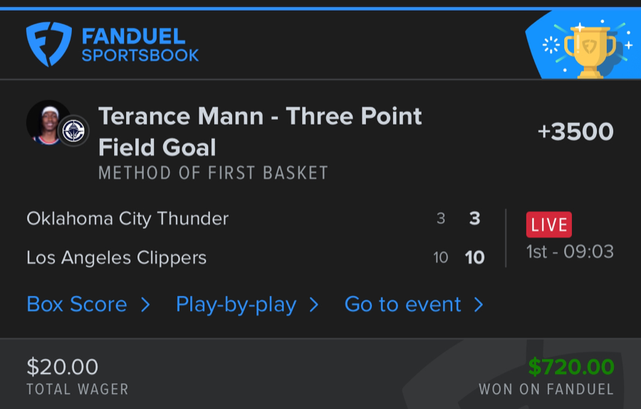 Hall of Fame betting receipt