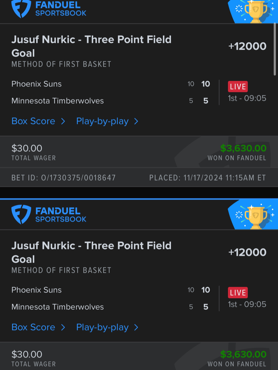 Hall of Fame betting receipt