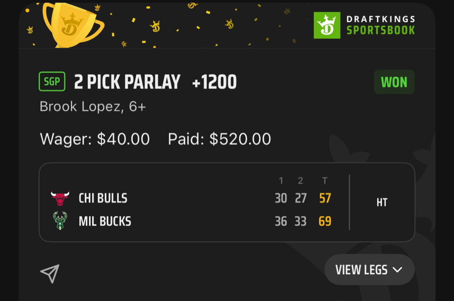 Hall of Fame betting receipt