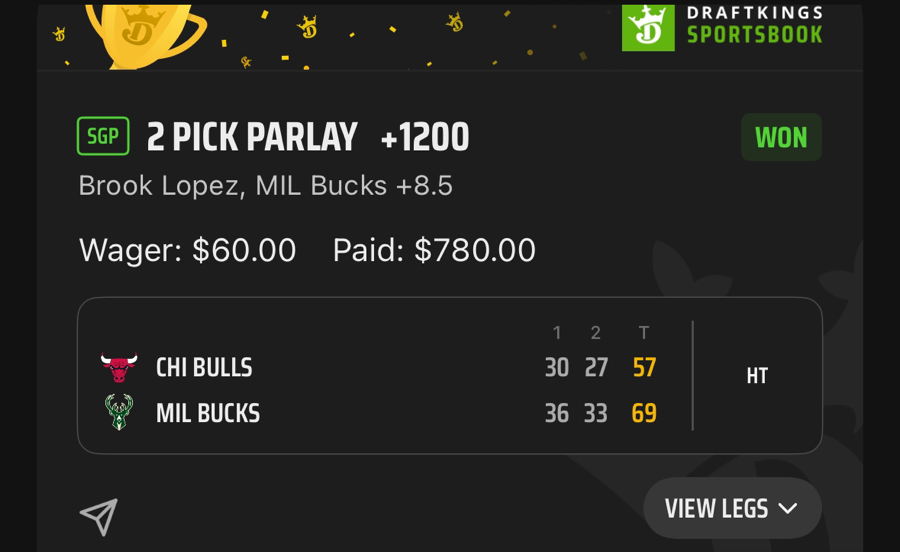 Hall of Fame betting receipt