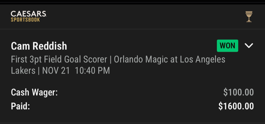 Hall of Fame betting receipt