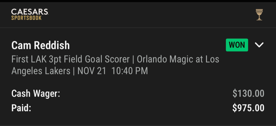 Hall of Fame betting receipt