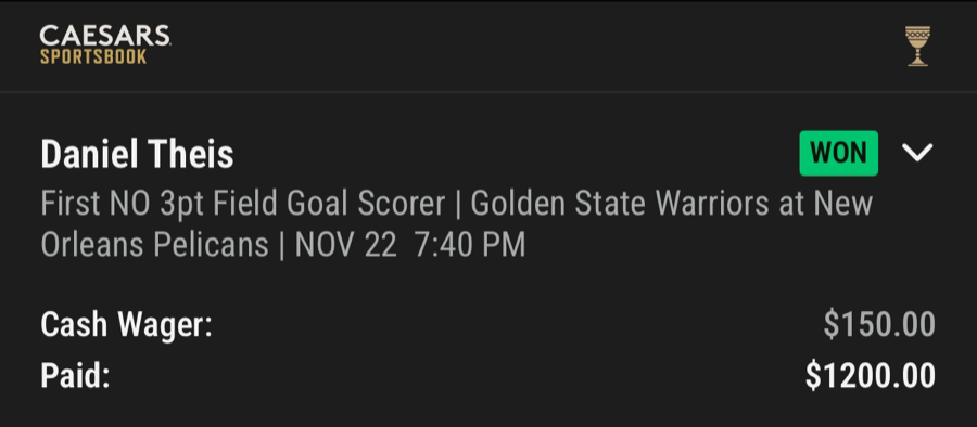 Hall of Fame betting receipt