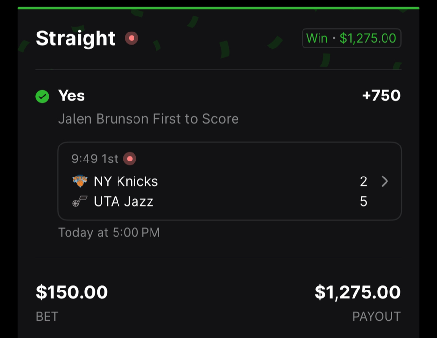 Hall of Fame betting receipt