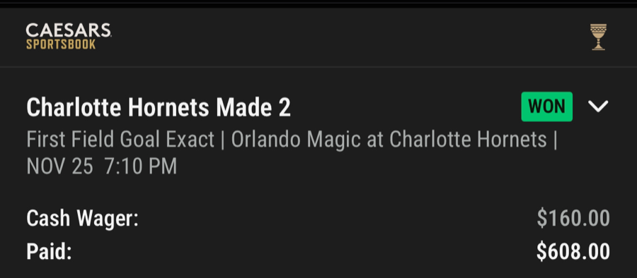 Hall of Fame betting receipt