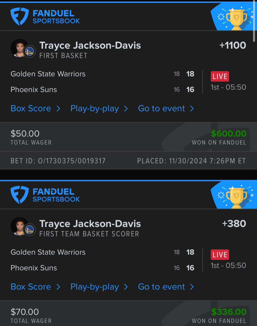 Hall of Fame betting receipt