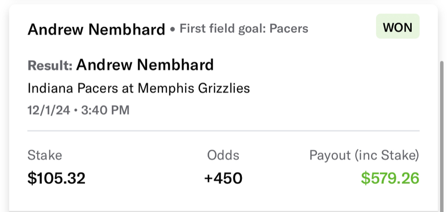 Hall of Fame betting receipt