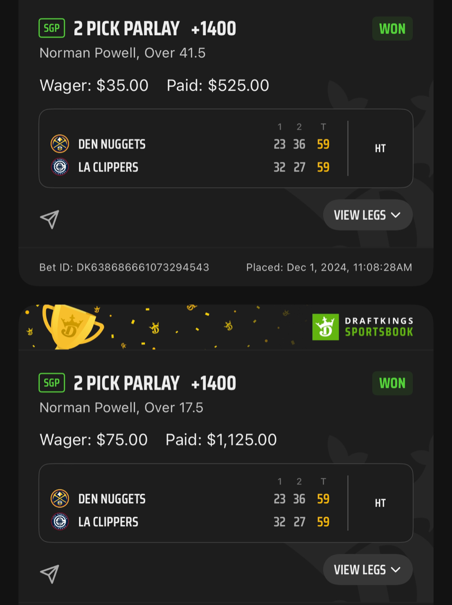 Hall of Fame betting receipt