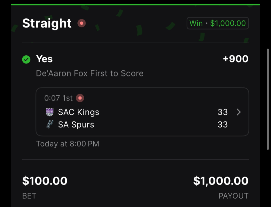 Hall of Fame betting receipt