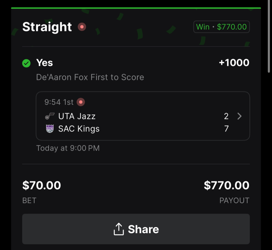 Hall of Fame betting receipt