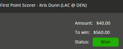 Hall of Fame betting receipt