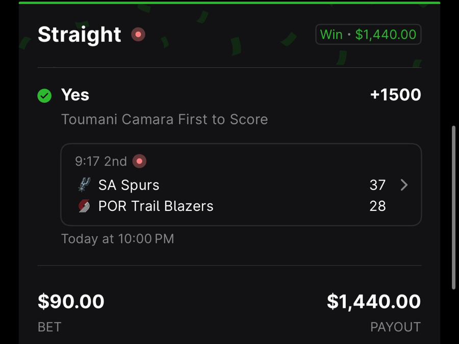 Hall of Fame betting receipt