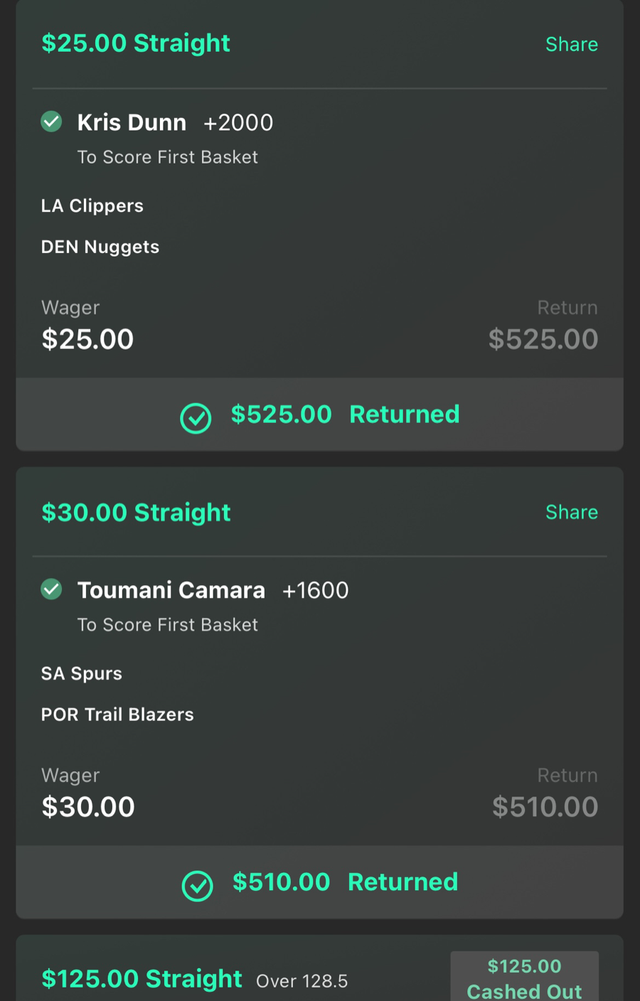 Hall of Fame betting receipt