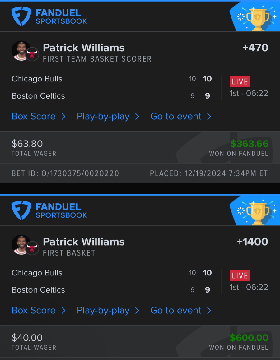 Hall of Fame betting receipt