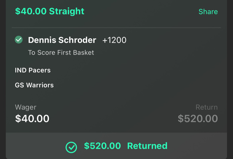 Hall of Fame betting receipt