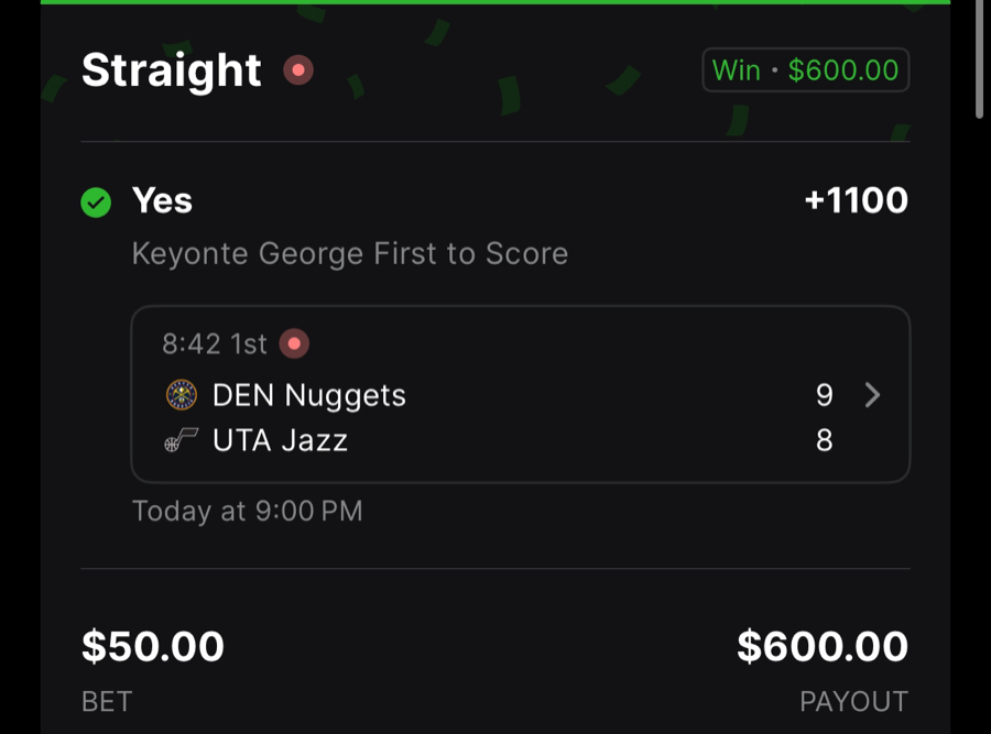 Hall of Fame betting receipt