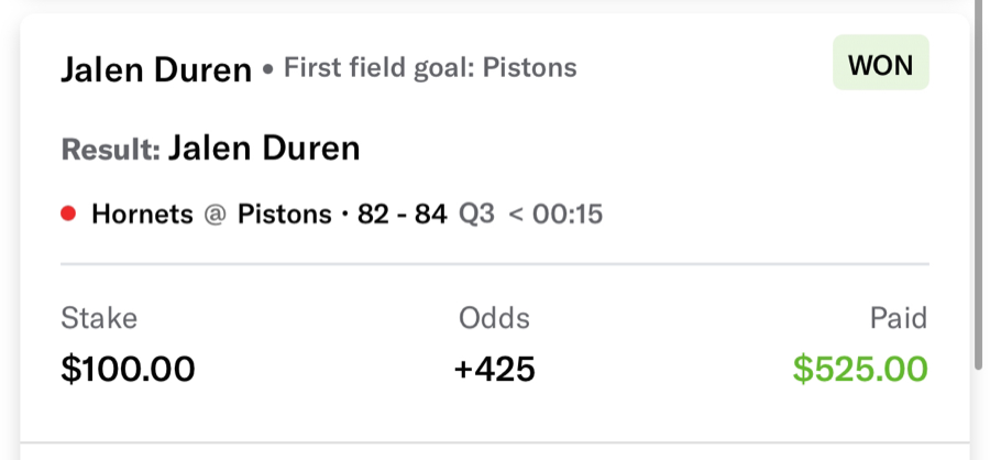 Hall of Fame betting receipt