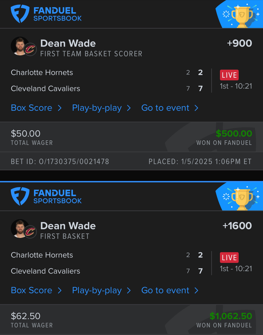 Hall of Fame betting receipt