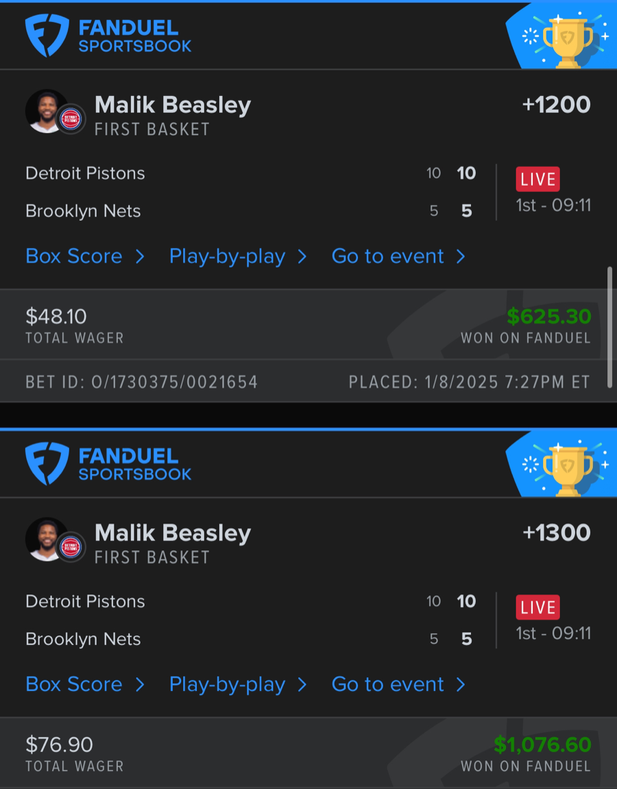 Hall of Fame betting receipt