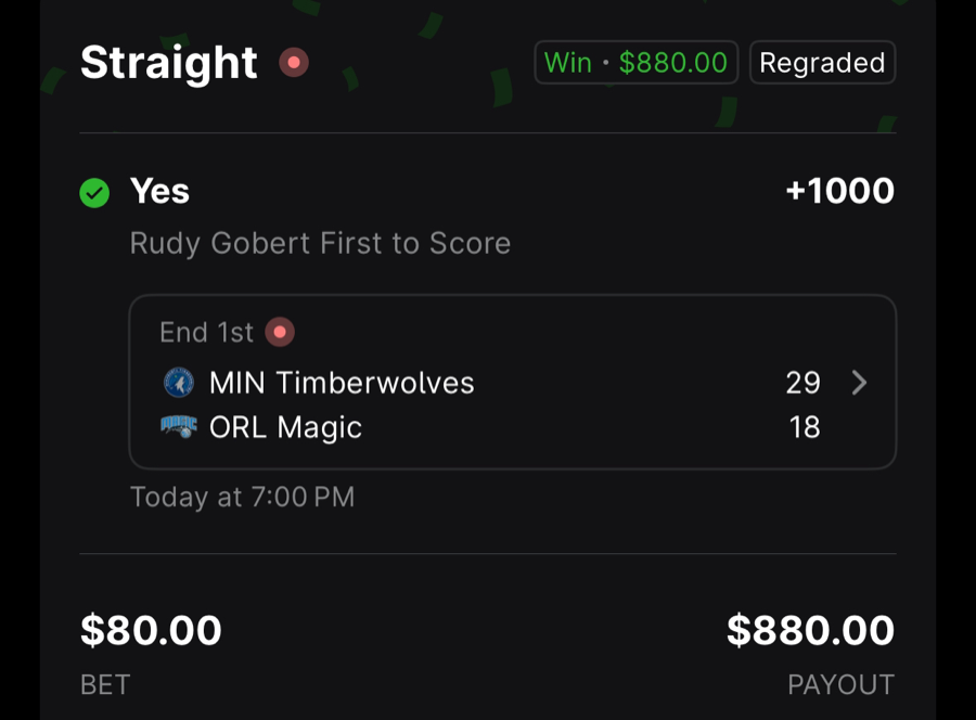 Hall of Fame betting receipt