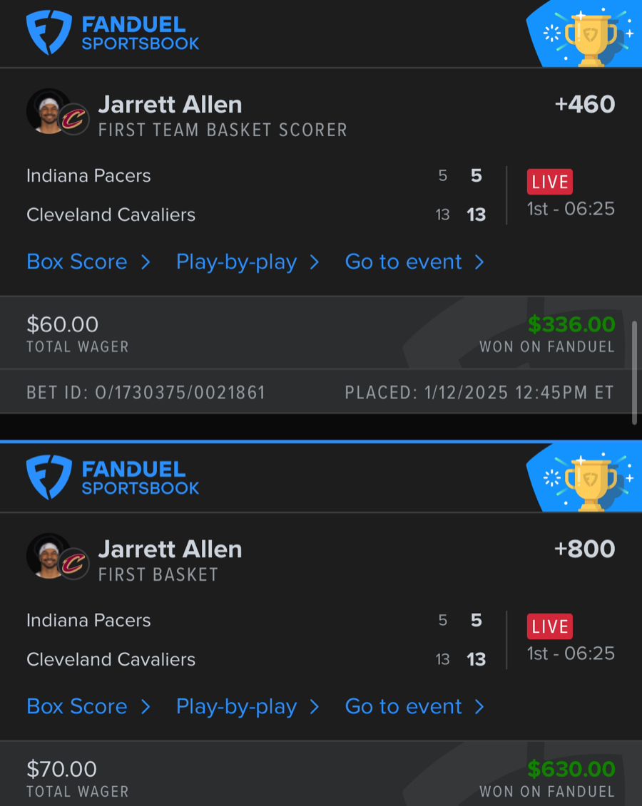 Hall of Fame betting receipt