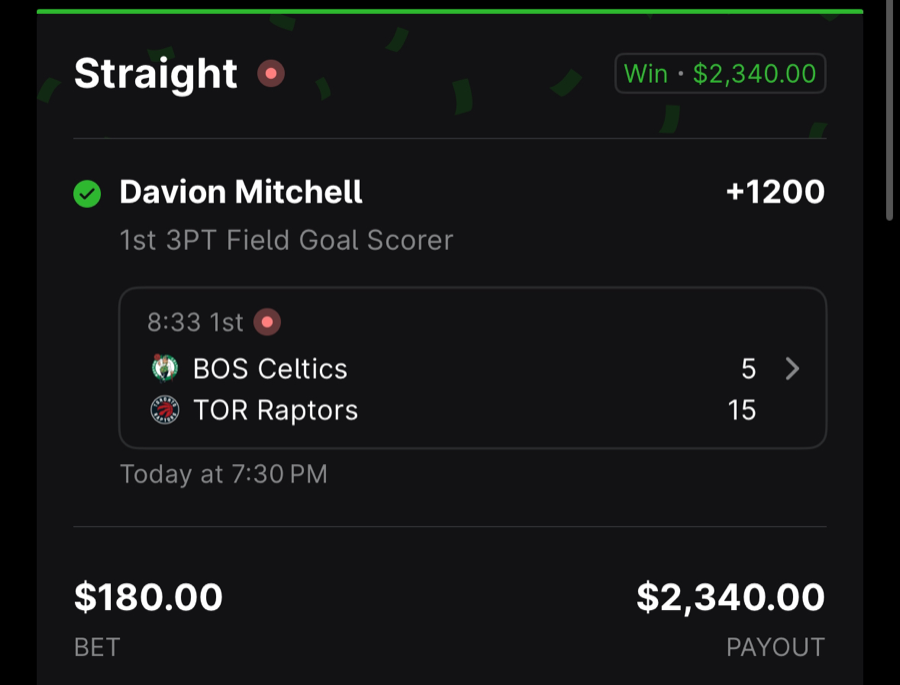 Hall of Fame betting receipt