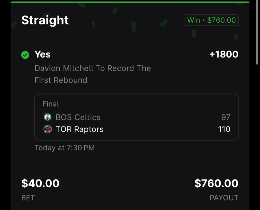 Hall of Fame betting receipt