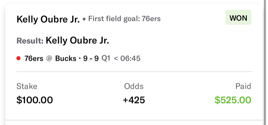 Hall of Fame betting receipt