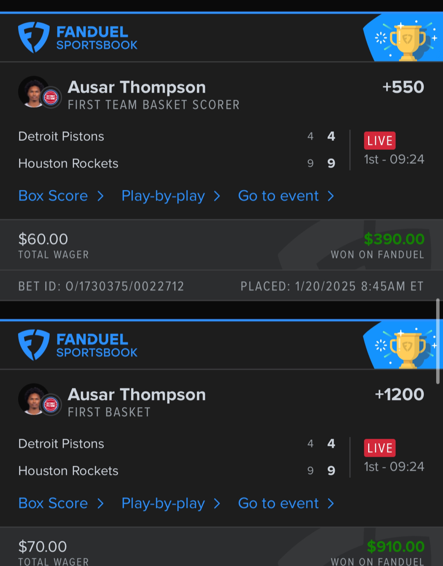 Hall of Fame betting receipt