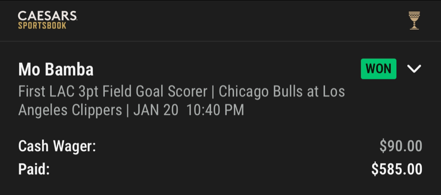 Hall of Fame betting receipt