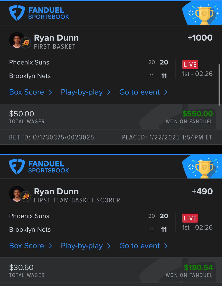 Hall of Fame betting receipt