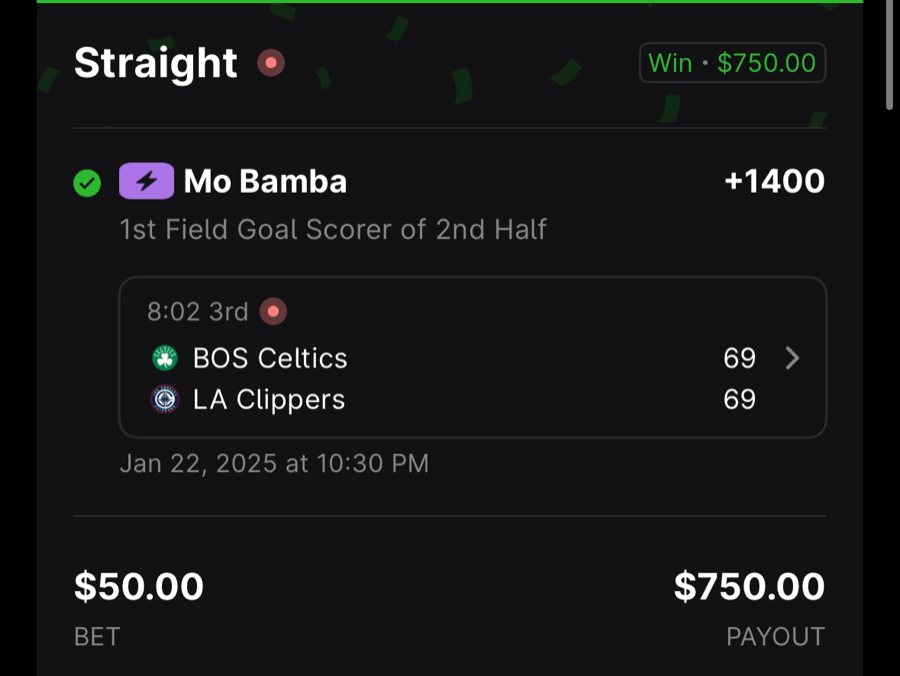 Hall of Fame betting receipt