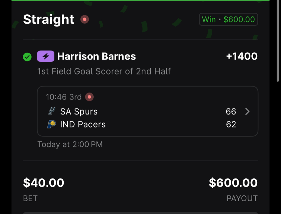 Hall of Fame betting receipt