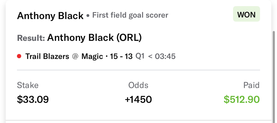 Hall of Fame betting receipt