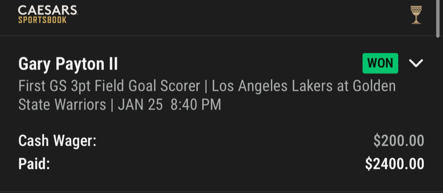 Hall of Fame betting receipt