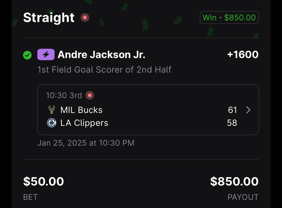 Hall of Fame betting receipt