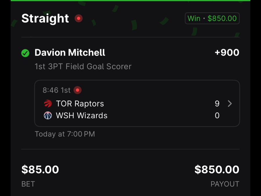 Hall of Fame betting receipt