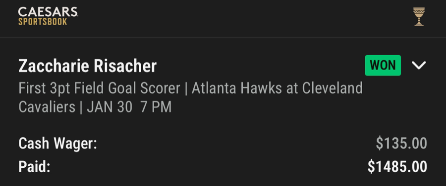 Hall of Fame betting receipt