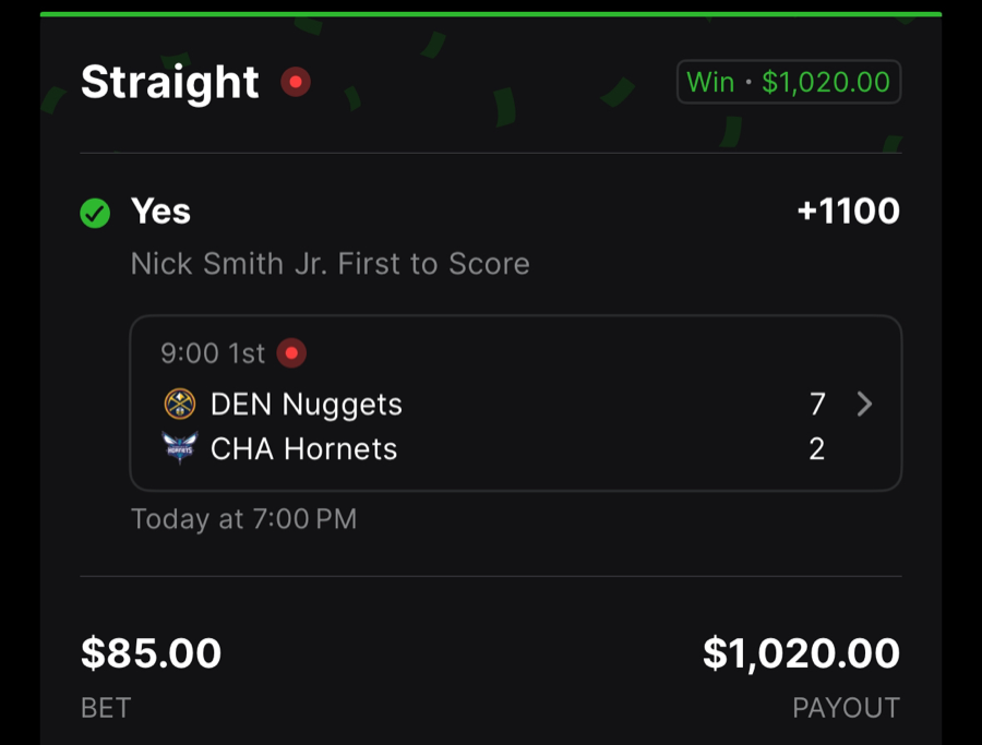 Hall of Fame betting receipt