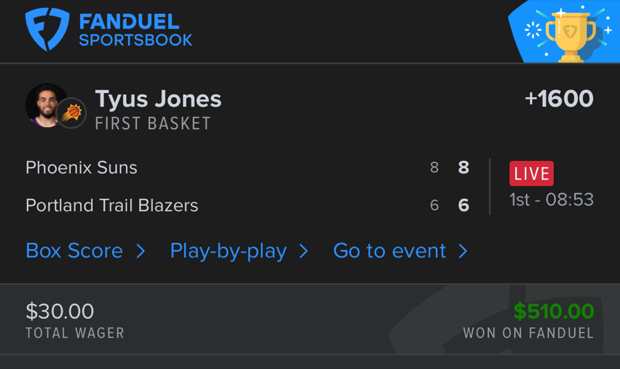 Hall of Fame betting receipt