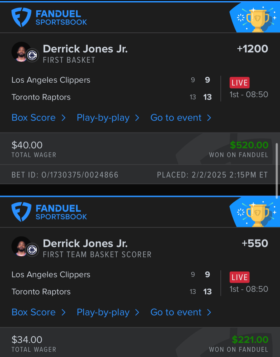 Hall of Fame betting receipt