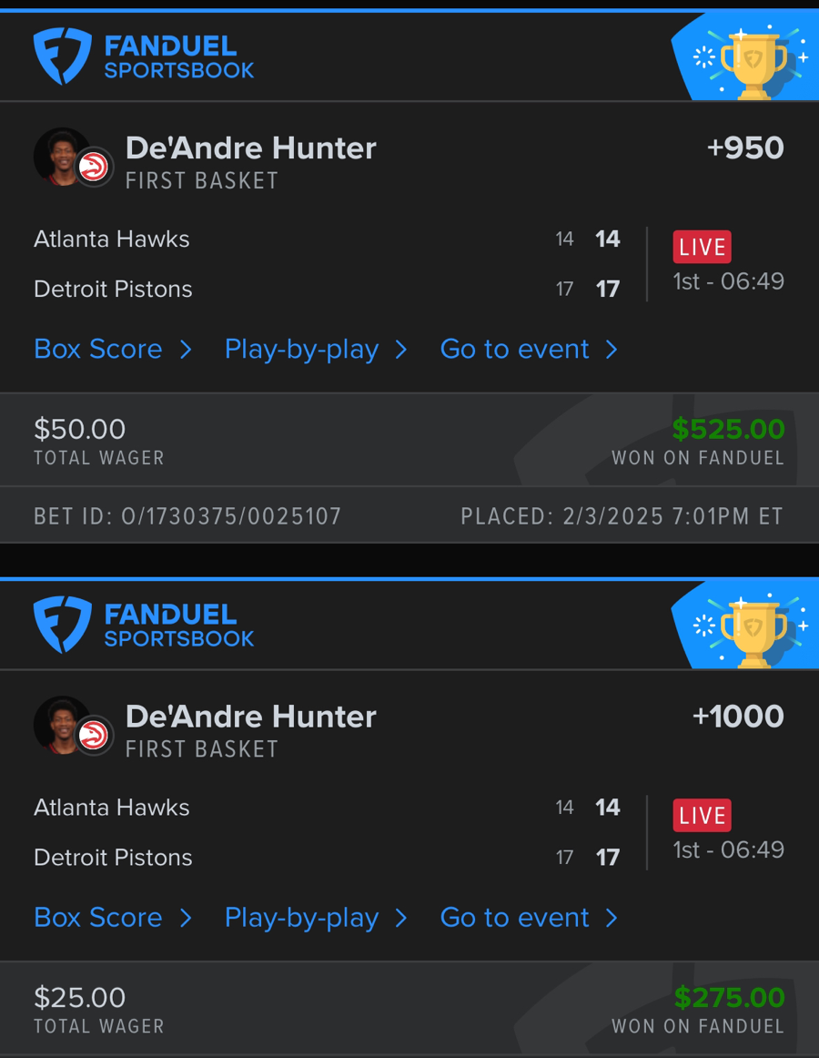 Hall of Fame betting receipt