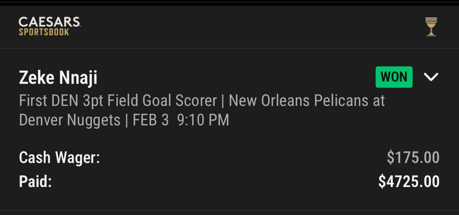 Hall of Fame betting receipt